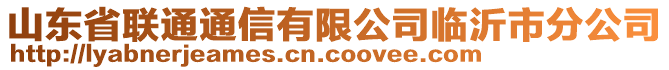 山東省聯(lián)通通信有限公司臨沂市分公司