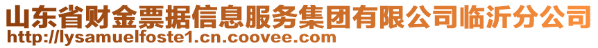 山東省財(cái)金票據(jù)信息服務(wù)集團(tuán)有限公司臨沂分公司