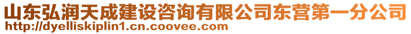 山東弘潤天成建設(shè)咨詢有限公司東營第一分公司