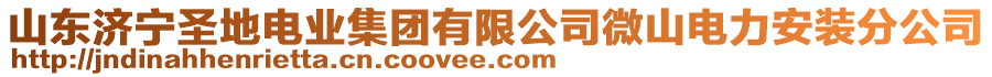 山東濟寧圣地電業(yè)集團有限公司微山電力安裝分公司