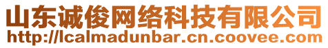 山東誠俊網(wǎng)絡科技有限公司