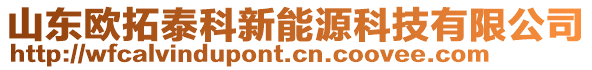 山東歐拓泰科新能源科技有限公司