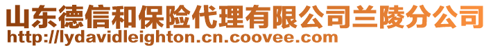 山東德信和保險代理有限公司蘭陵分公司