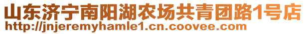 山東濟寧南陽湖農(nóng)場共青團路1號店