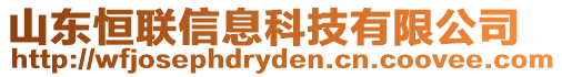 山東恒聯(lián)信息科技有限公司