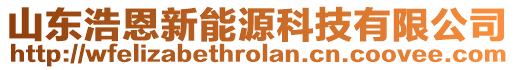 山東浩恩新能源科技有限公司