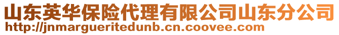 山東英華保險代理有限公司山東分公司