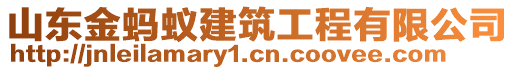 山東金螞蟻建筑工程有限公司