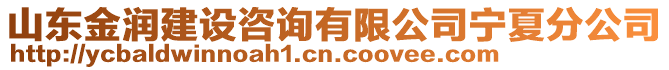 山東金潤(rùn)建設(shè)咨詢有限公司寧夏分公司