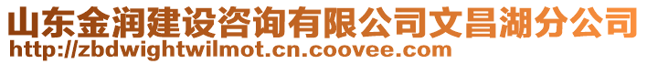 山東金潤建設咨詢有限公司文昌湖分公司