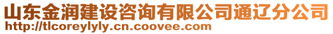 山東金潤建設(shè)咨詢有限公司通遼分公司