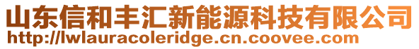 山東信和豐匯新能源科技有限公司