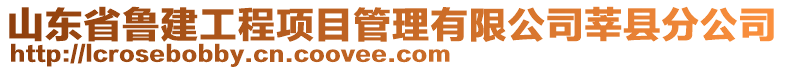 山東省魯建工程項(xiàng)目管理有限公司莘縣分公司