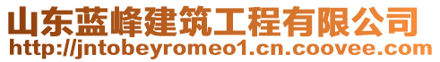 山東藍(lán)峰建筑工程有限公司