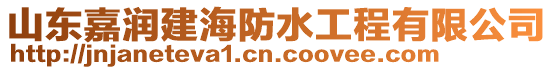 山東嘉潤建海防水工程有限公司