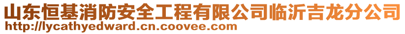 山東恒基消防安全工程有限公司臨沂吉龍分公司