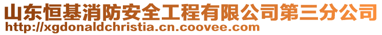 山東恒基消防安全工程有限公司第三分公司