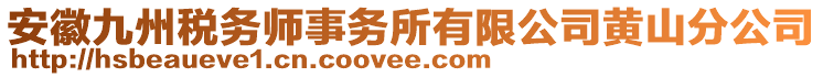 安徽九州税务师事务所有限公司黄山分公司