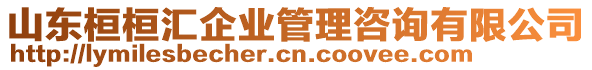 山東桓桓匯企業(yè)管理咨詢有限公司