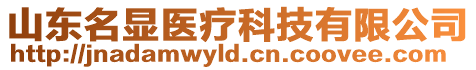 山東名顯醫(yī)療科技有限公司