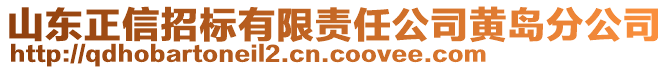 山東正信招標有限責任公司黃島分公司