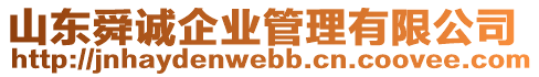 山東舜誠企業(yè)管理有限公司