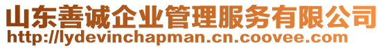 山東善誠企業(yè)管理服務有限公司