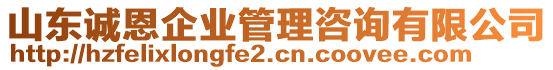 山東誠恩企業(yè)管理咨詢有限公司