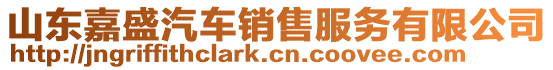 山東嘉盛汽車銷售服務(wù)有限公司