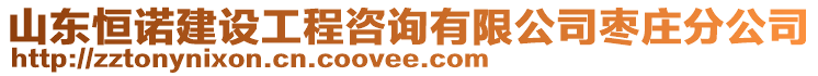 山東恒諾建設(shè)工程咨詢有限公司棗莊分公司