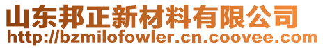 山東邦正新材料有限公司