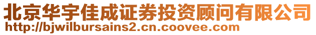 北京華宇佳成證券投資顧問有限公司