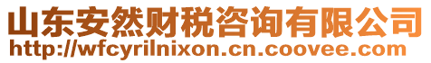 山東安然財(cái)稅咨詢有限公司