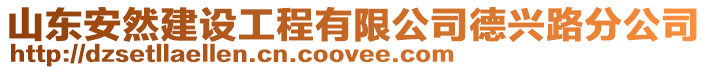 山東安然建設(shè)工程有限公司德興路分公司