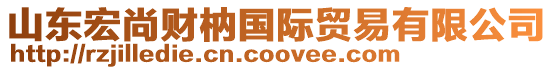 山東宏尚財(cái)枘國(guó)際貿(mào)易有限公司