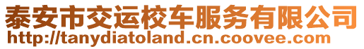 泰安市交運校車服務有限公司