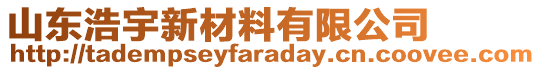 山東浩宇新材料有限公司