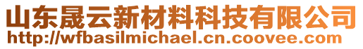 山東晟云新材料科技有限公司