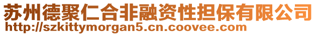 蘇州德聚仁合非融資性擔保有限公司