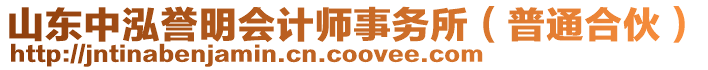 山東中泓譽(yù)明會計(jì)師事務(wù)所（普通合伙）