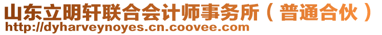 山東立明軒聯(lián)合會(huì)計(jì)師事務(wù)所(普通合伙)