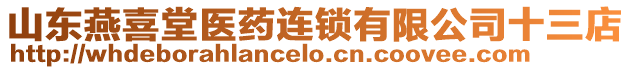 山東燕喜堂醫(yī)藥連鎖有限公司十三店