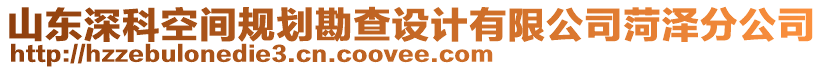 山東深科空間規(guī)劃勘查設(shè)計(jì)有限公司菏澤分公司