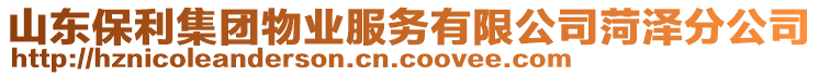 山東保利集團(tuán)物業(yè)服務(wù)有限公司菏澤分公司