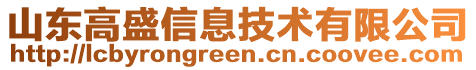 山東高盛信息技術有限公司