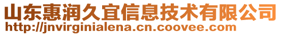 山东惠润久宜信息技术有限公司