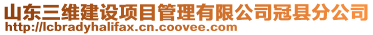 山東三維建設項目管理有限公司冠縣分公司