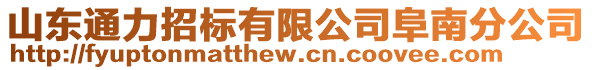 山東通力招標(biāo)有限公司阜南分公司