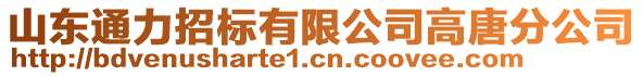 山東通力招標(biāo)有限公司高唐分公司