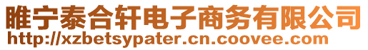 睢宁泰合轩电子商务有限公司